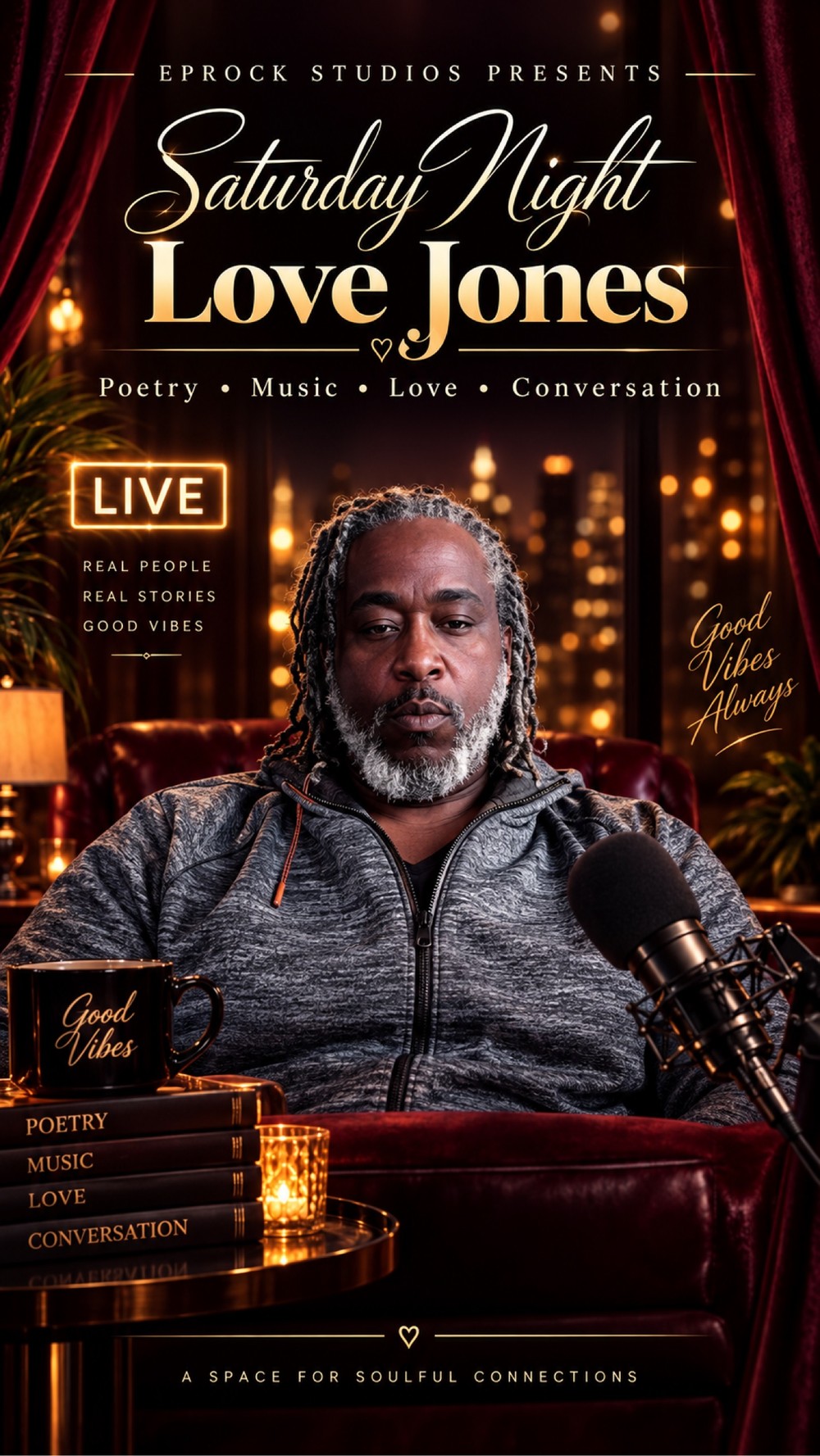 Saturday Night Love Jones — official show poster